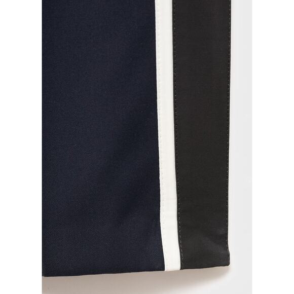 MANGO Contrast Stripe Straight Pants Navy - XXS - Picture 7 of 7